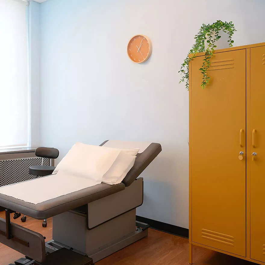 The exam room at one of our vein clinics